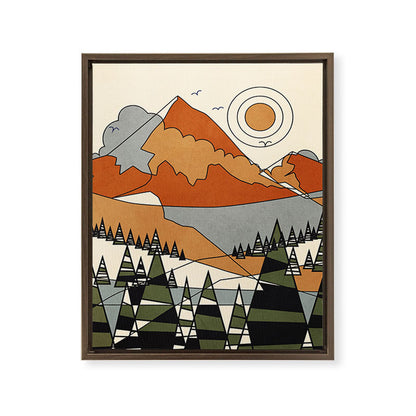 Wild Abstract Landscape 3 Framed Canvas Print Gallery Image 12