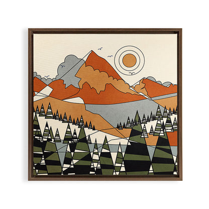 Wild Abstract Landscape 3 Framed Canvas Print Gallery Image 18