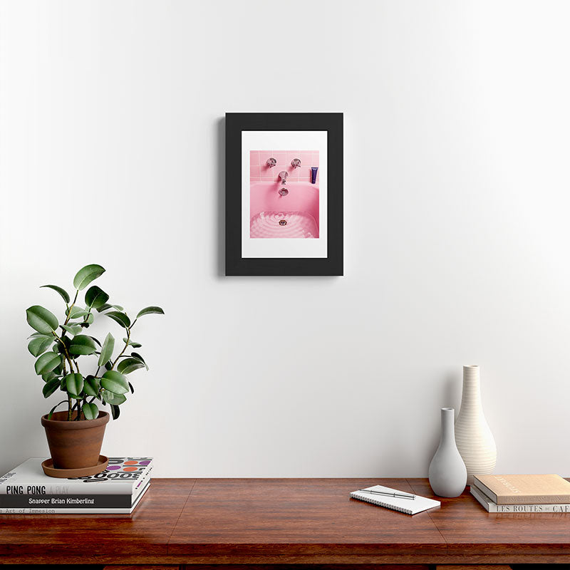 Pink Bathtub Framed Art Print Gallery Image 31
