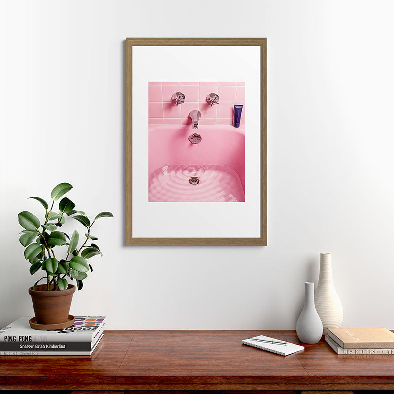 Pink Bathtub Framed Art Print Gallery Image 41