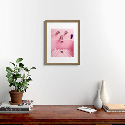 Pink Bathtub Framed Art Print Gallery Image 40