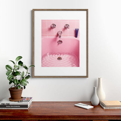 Pink Bathtub Framed Art Print Gallery Image 14