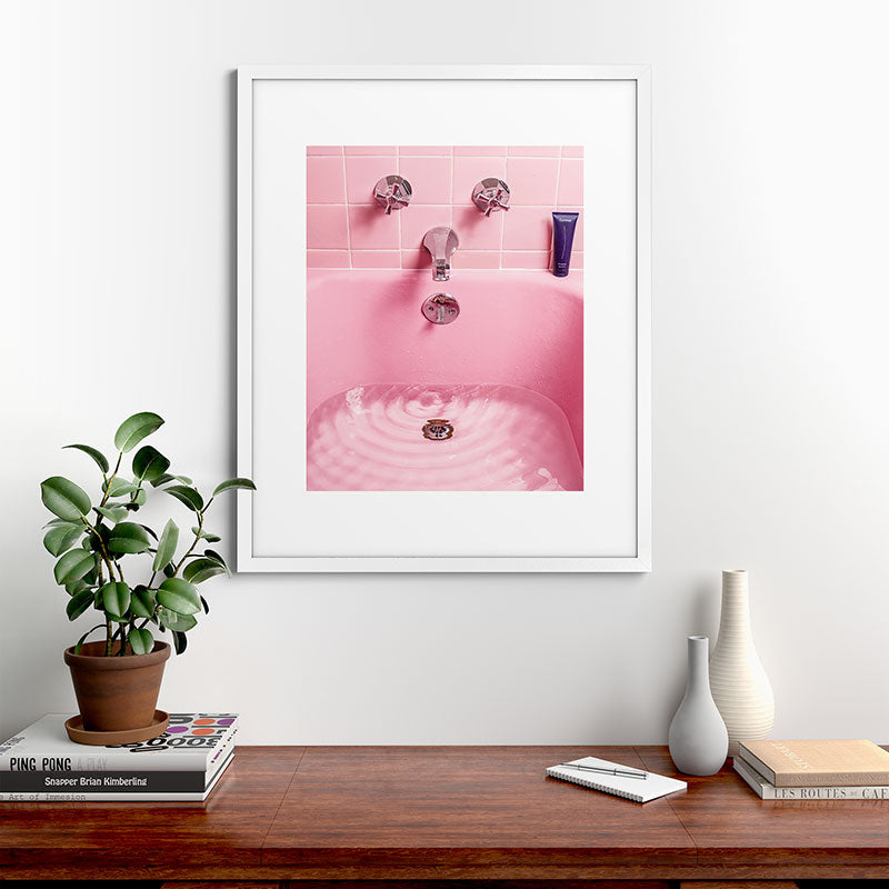 Pink Bathtub Framed Art Print Gallery Image 56