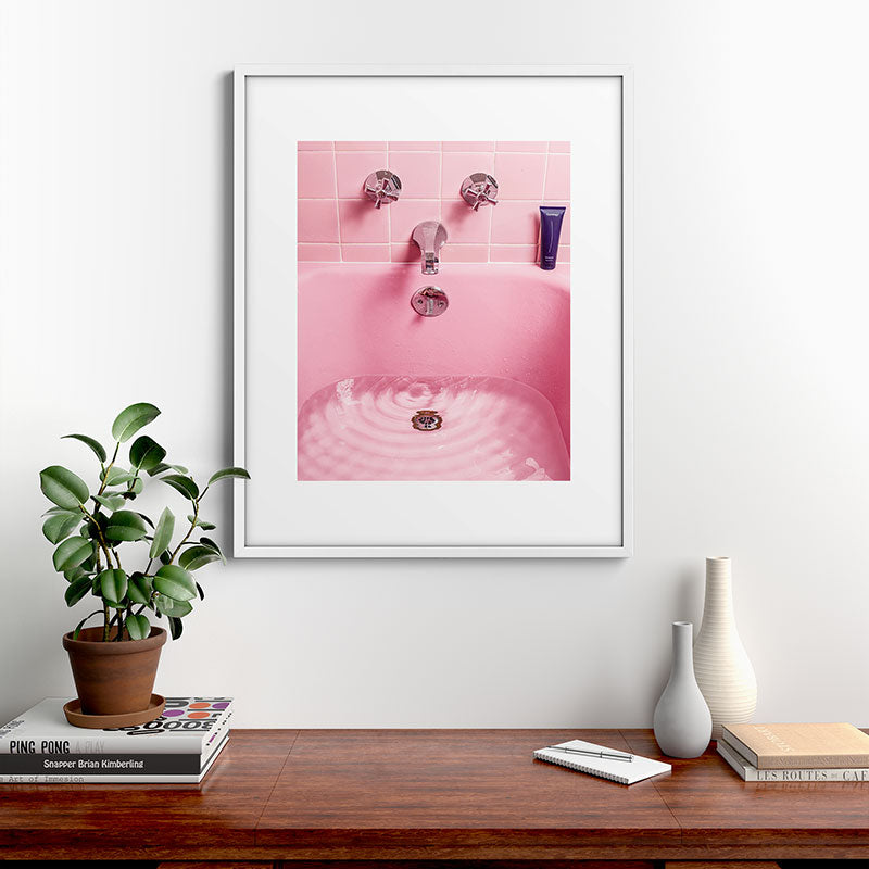 Pink Bathtub Framed Art Print Gallery Image 28