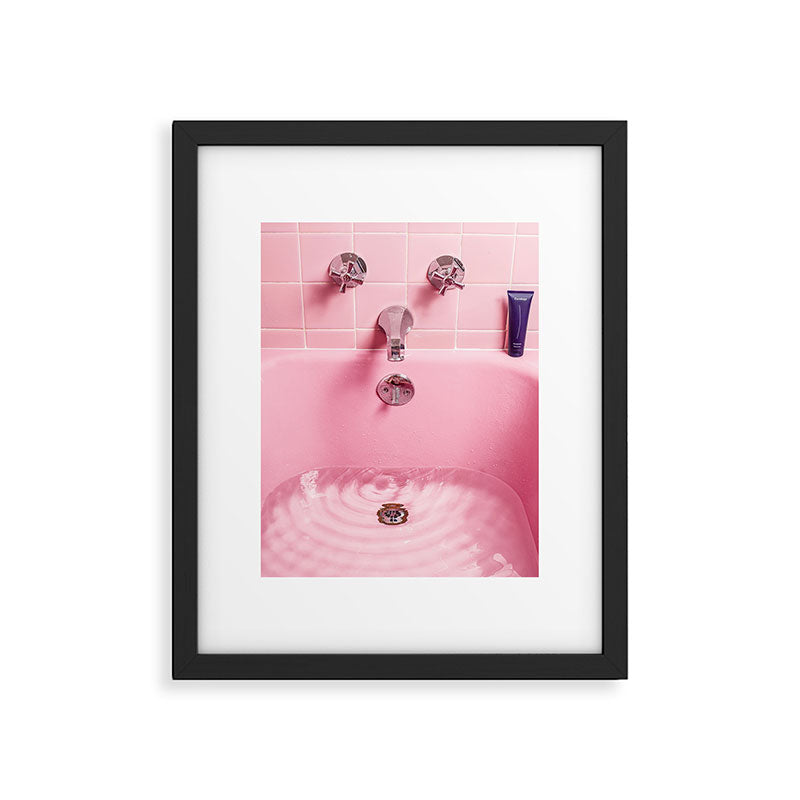 Pink Bathtub Framed Art Print Gallery Image 5