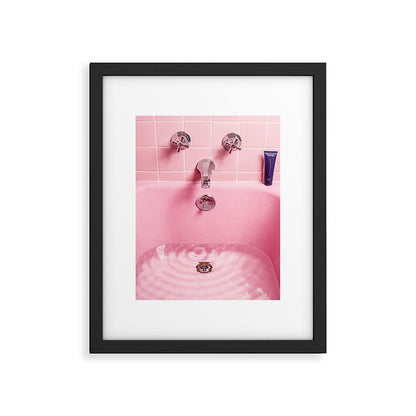 Pink Bathtub Framed Art Print Gallery Image 4