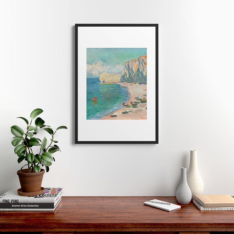 Claude Monet beach Framed Art Print Gallery Image 8