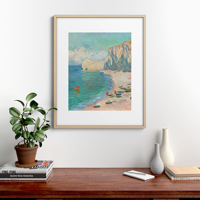 Claude Monet beach Framed Art Print Gallery Image 29