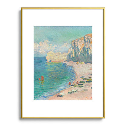 Claude Monet beach Framed Art Print Gallery Image 125