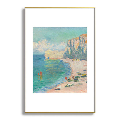 Claude Monet beach Framed Art Print Gallery Image 128