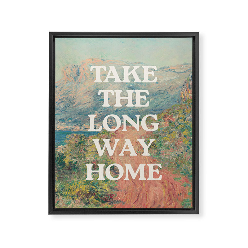 Take The Long Way Home Framed Canvas Print Gallery Image 2