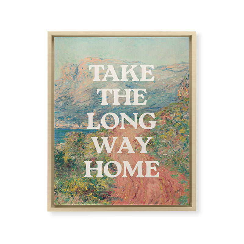 Take The Long Way Home Framed Canvas Print Gallery Image 8