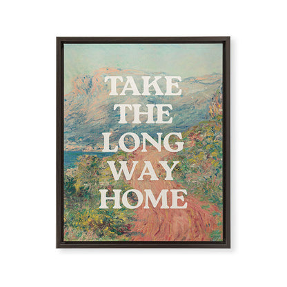 Take The Long Way Home Framed Canvas Print Gallery Image 6