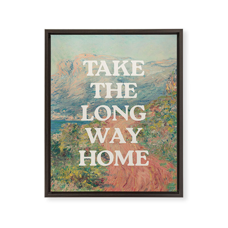 Take The Long Way Home Framed Canvas Print Gallery Image 4
