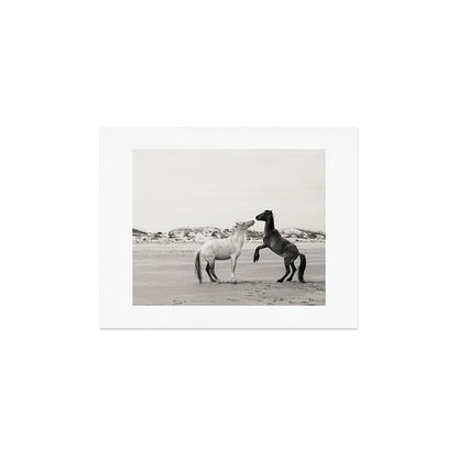 Wild Horses 4 - Black and White Art Print Gallery Image 3
