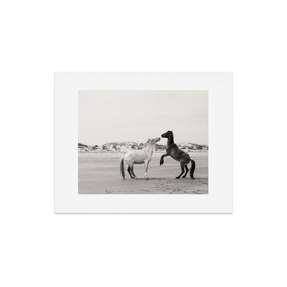 Wild Horses 4 - Black and White Art Print Gallery Image 4