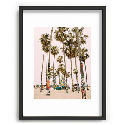 Palm Trees on Venice Beach - Los Angeles California Travel Photography Framed Art Print Gallery Image 83