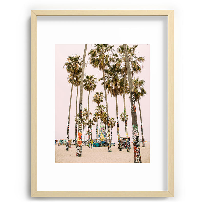 Palm Trees on Venice Beach - Los Angeles California Travel Photography Framed Art Print Gallery Image 99