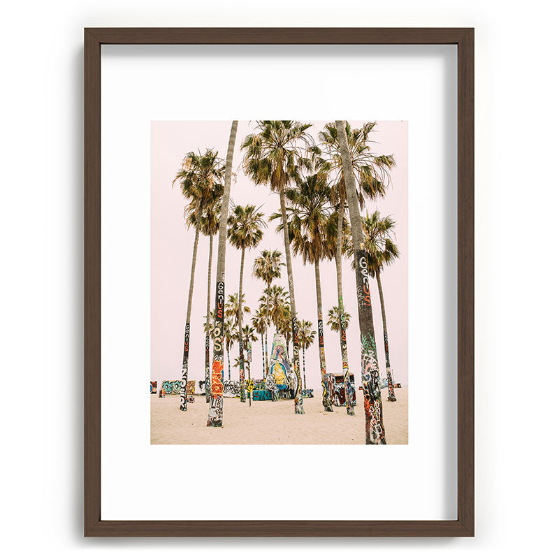 Palm Trees on Venice Beach - Los Angeles California Travel Photography Framed Art Print Gallery Image 92