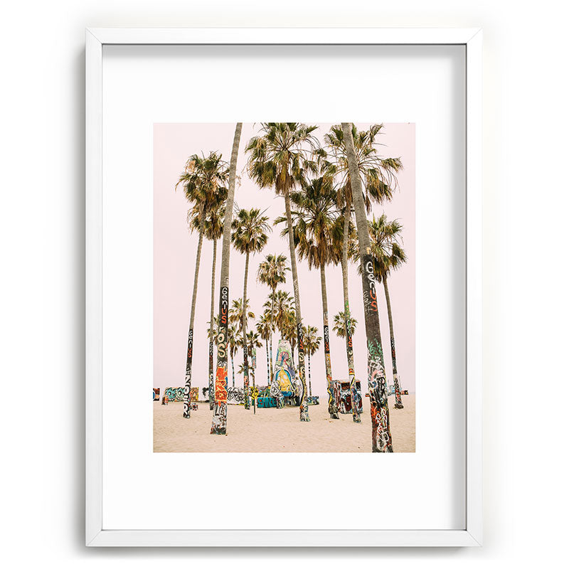 Palm Trees on Venice Beach - Los Angeles California Travel Photography Framed Art Print Gallery Image 107