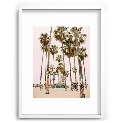 Palm Trees on Venice Beach - Los Angeles California Travel Photography Framed Art Print Gallery Image 107