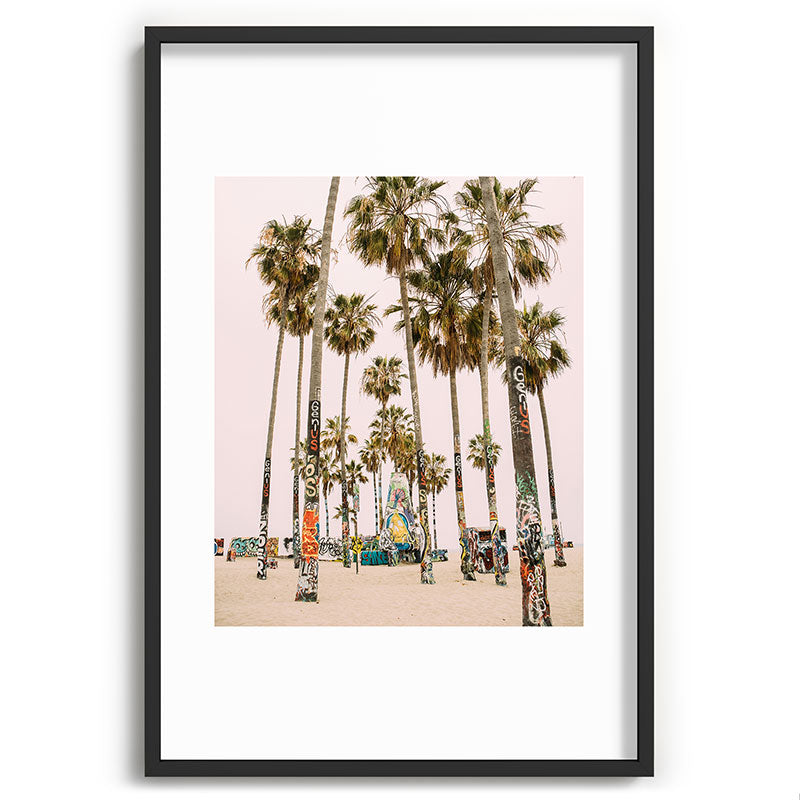 Palm Trees on Venice Beach - Los Angeles California Travel Photography Framed Art Print Gallery Image 85