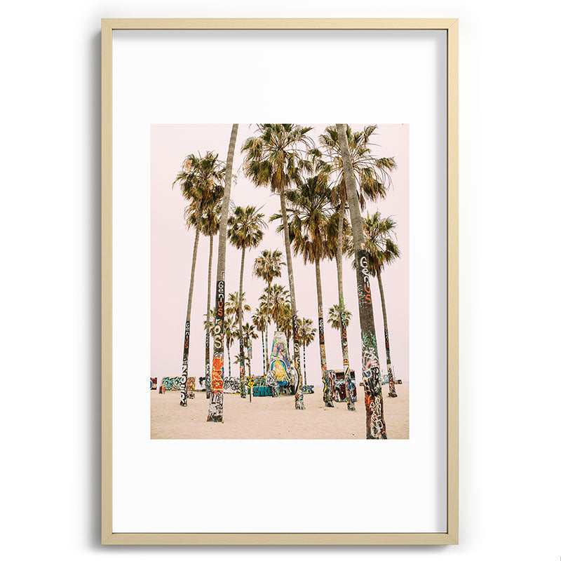 Palm Trees on Venice Beach - Los Angeles California Travel Photography Framed Art Print Gallery Image 102