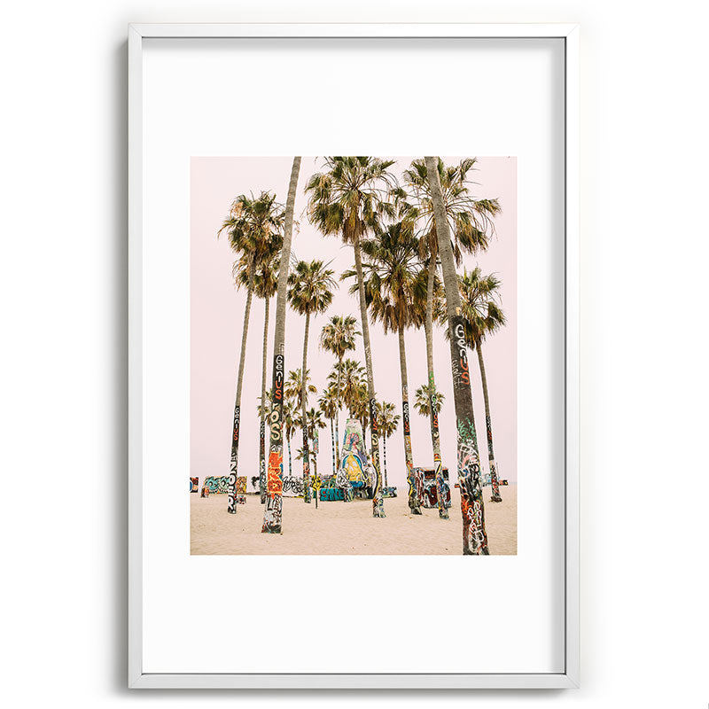 Palm Trees on Venice Beach - Los Angeles California Travel Photography Framed Art Print Gallery Image 110