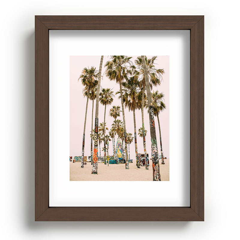 Palm Trees on Venice Beach - Los Angeles California Travel Photography Framed Art Print Gallery Image 86