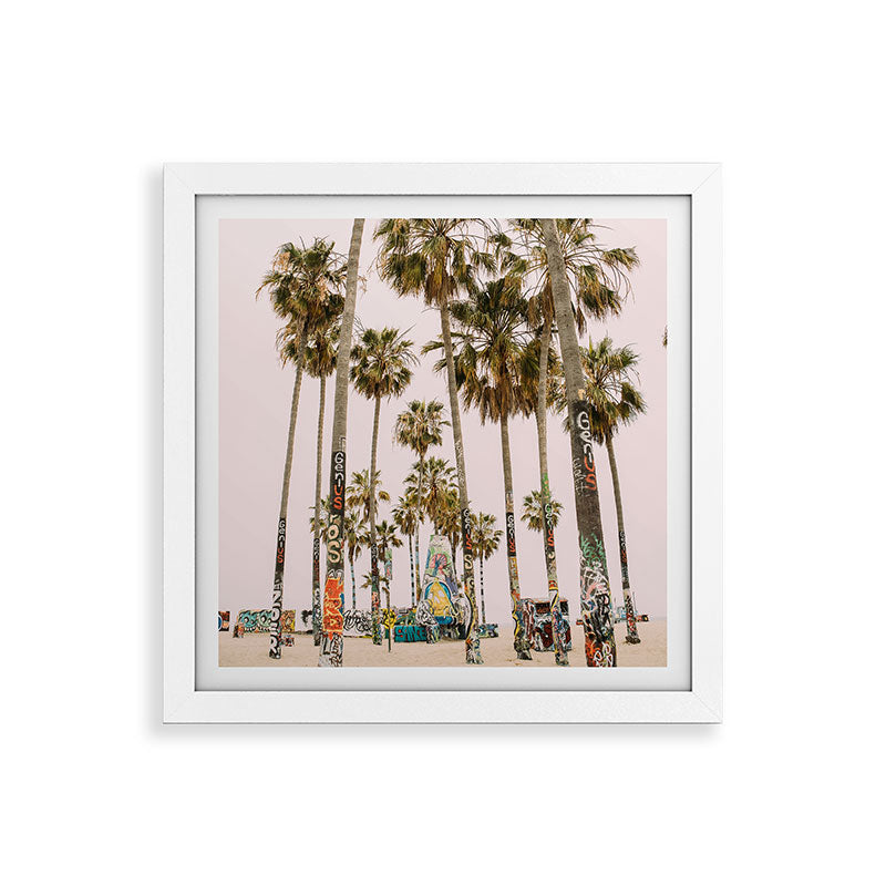 Palm Trees on Venice Beach - Los Angeles California Travel Photography Framed Art Print Gallery Image 82