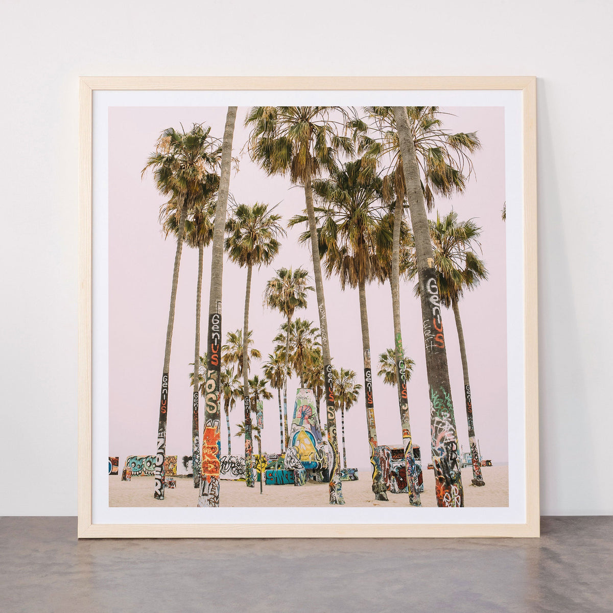 Palm Trees on Venice Beach - Los Angeles California Travel Photography Framed Art Print Gallery Image 77