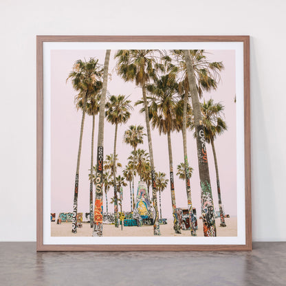 Palm Trees on Venice Beach - Los Angeles California Travel Photography Framed Art Print Gallery Image 66