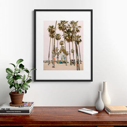 Palm Trees on Venice Beach - Los Angeles California Travel Photography Framed Art Print Gallery Image 9