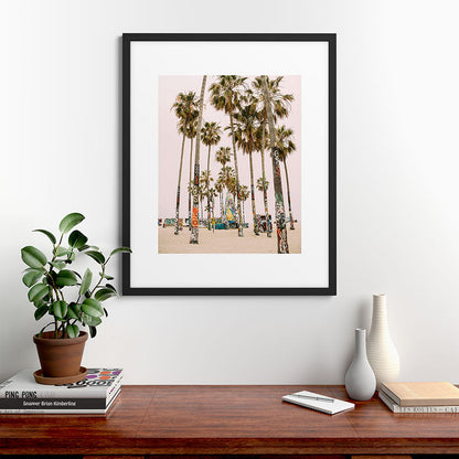 Palm Trees on Venice Beach - Los Angeles California Travel Photography Framed Art Print Gallery Image 48