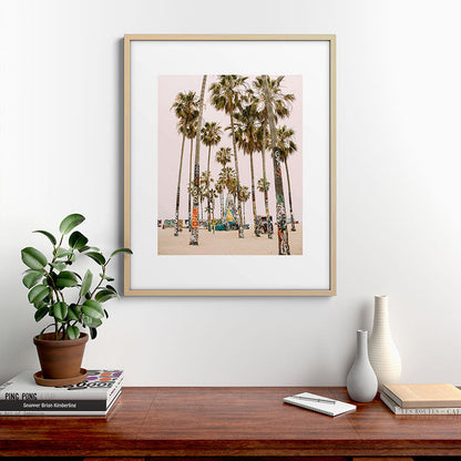 Palm Trees on Venice Beach - Los Angeles California Travel Photography Framed Art Print Gallery Image 29