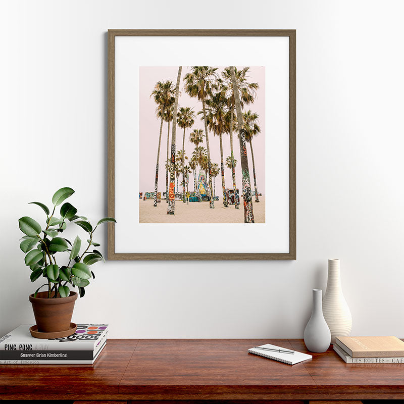 Palm Trees on Venice Beach - Los Angeles California Travel Photography Framed Art Print Gallery Image 58