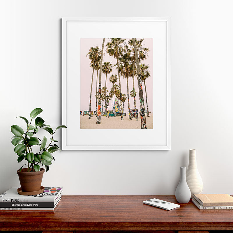 Palm Trees on Venice Beach - Los Angeles California Travel Photography Framed Art Print Gallery Image 76