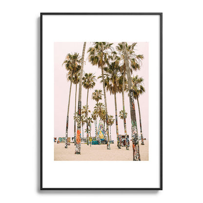 Palm Trees on Venice Beach - Los Angeles California Travel Photography Framed Art Print Gallery Image 113