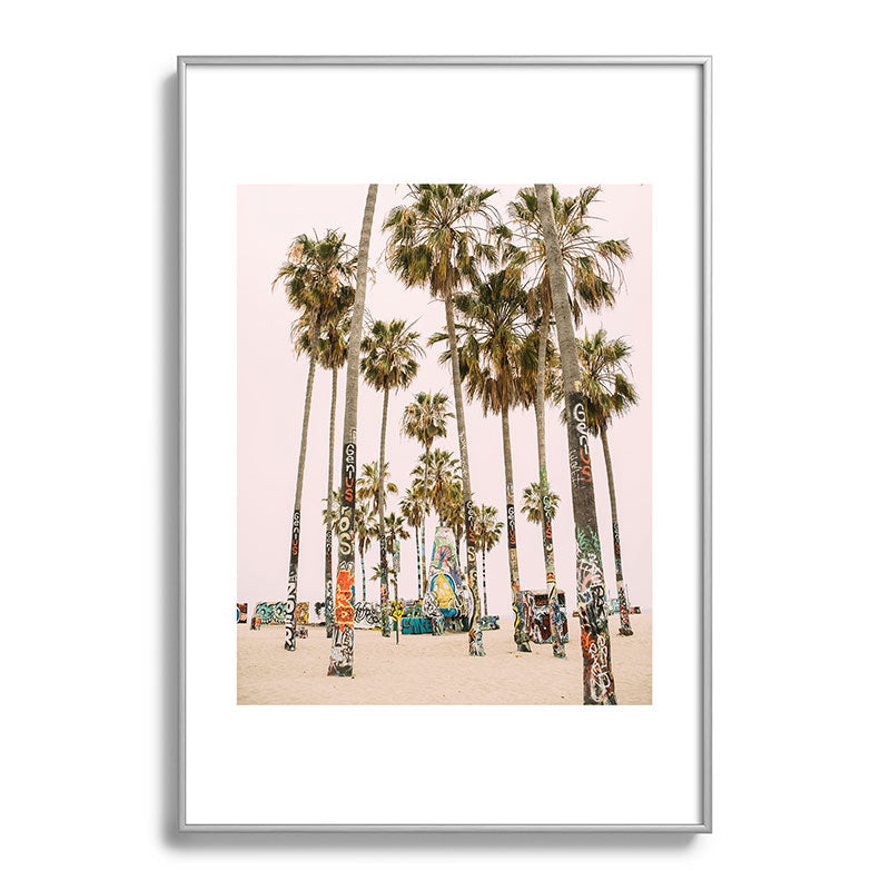 Palm Trees on Venice Beach - Los Angeles California Travel Photography Framed Art Print Gallery Image 132
