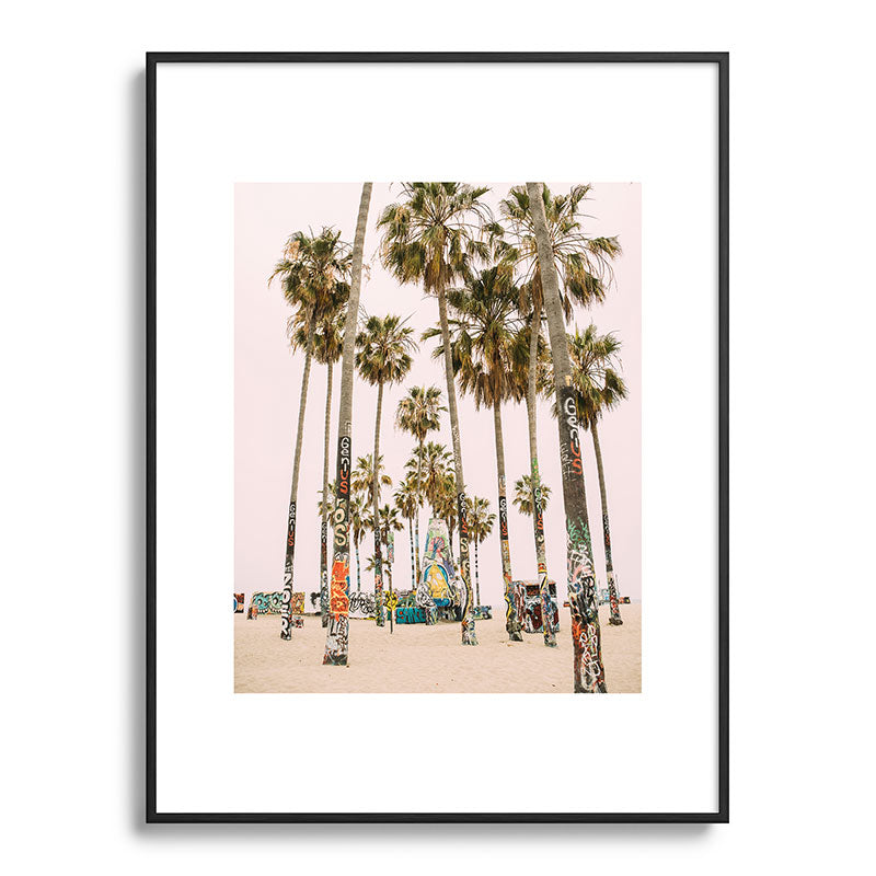 Palm Trees on Venice Beach - Los Angeles California Travel Photography Framed Art Print Gallery Image 116