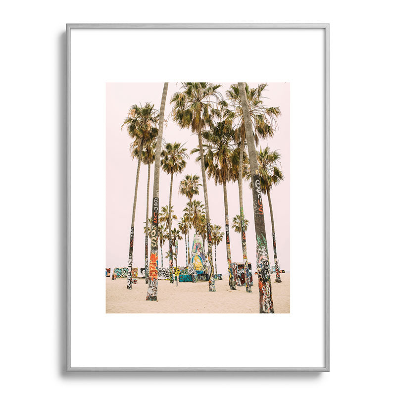 Palm Trees on Venice Beach - Los Angeles California Travel Photography Framed Art Print Gallery Image 134