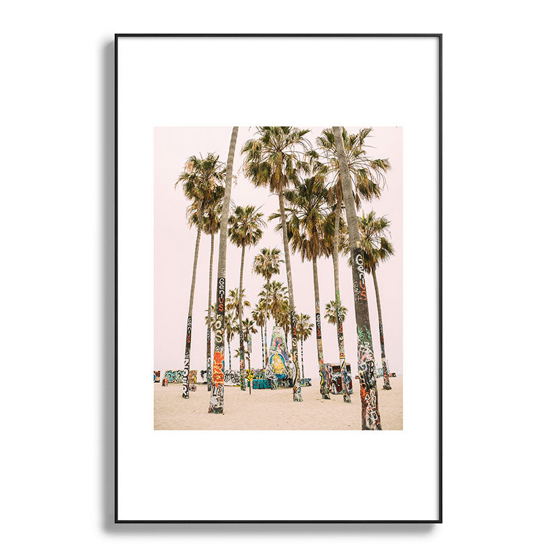 Palm Trees on Venice Beach - Los Angeles California Travel Photography Framed Art Print Gallery Image 117