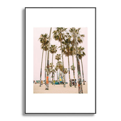 Palm Trees on Venice Beach - Los Angeles California Travel Photography Framed Art Print Gallery Image 117