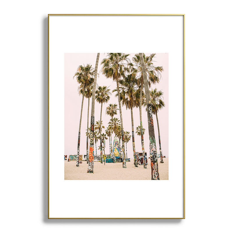Palm Trees on Venice Beach - Los Angeles California Travel Photography Framed Art Print Gallery Image 127