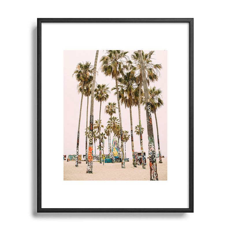 Palm Trees on Venice Beach - Los Angeles California Travel Photography Framed Art Print Gallery Image 112
