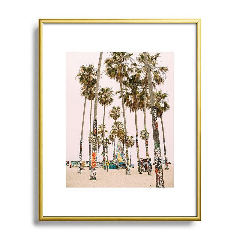 Palm Trees on Venice Beach - Los Angeles California Travel Photography Framed Art Print Gallery Image 120