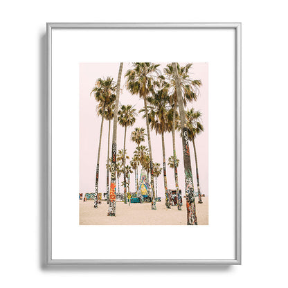 Palm Trees on Venice Beach - Los Angeles California Travel Photography Framed Art Print Gallery Image 131