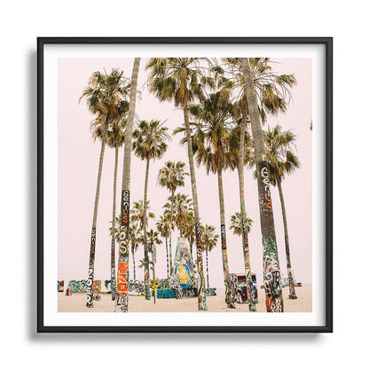 Palm Trees on Venice Beach - Los Angeles California Travel Photography Framed Art Print Gallery Image 122