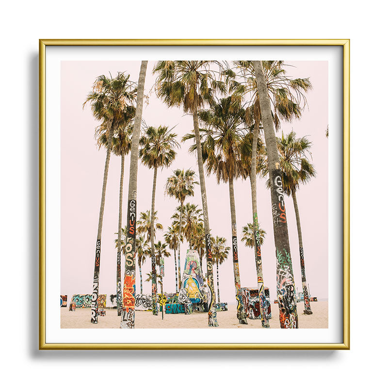 Palm Trees on Venice Beach - Los Angeles California Travel Photography Framed Art Print Gallery Image 133