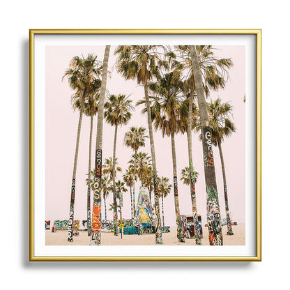 Palm Trees on Venice Beach - Los Angeles California Travel Photography Framed Art Print Gallery Image 133